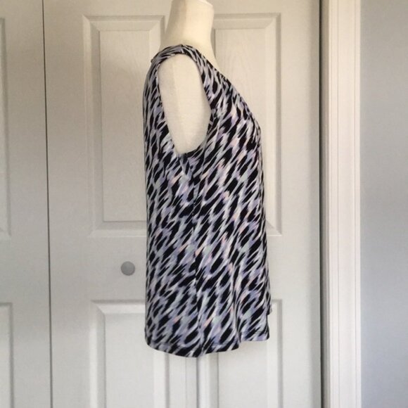 Worn Once! Calvin Klein Pleated Neck Top - Picture 6 of 11